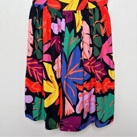 Gorman Womens 10 Floral Sleeveless Fit and Flare Frondsense Dress - Picture 7 of 16